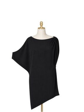 ZARA Jayla Dress Asymmetrical One Shoulder Black Mini Medium